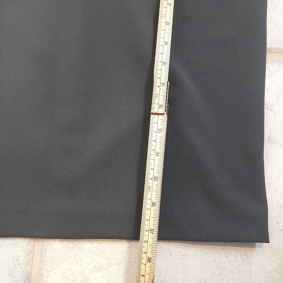 Calvin Klein Knee Length Flutter Flounce Sleeve Gray Dress, 6 - Picture 7 of 7